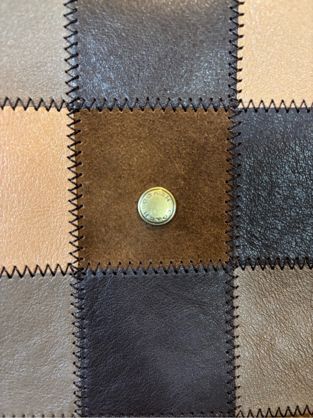 Coachtopia Alter/Ego Brooklyn Shoulder Bag 28 in Maple/Stone Multi 🤎 - Picture 3 of 9